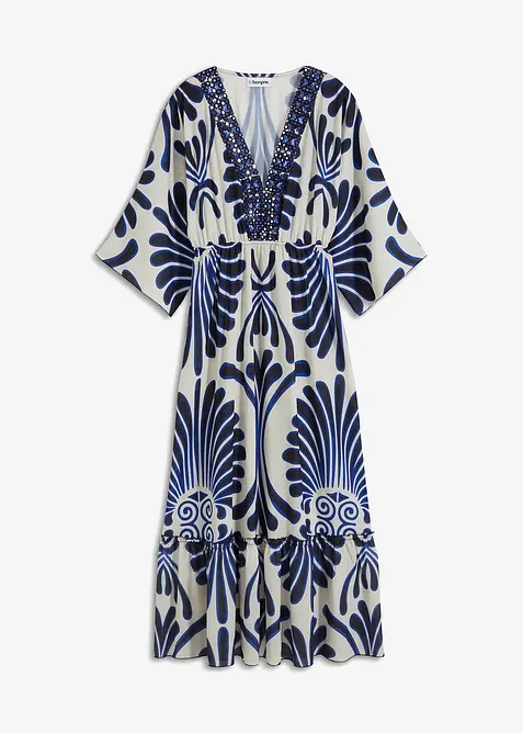 Maxikleid aus flie&szlig;ender Viskose, bonprix