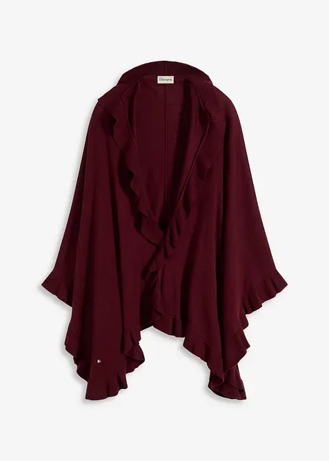 Poncho en maille douce, bonprix