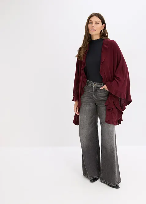 Poncho en maille douce, bonprix