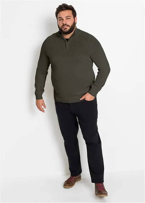 Troyer Pullover aus weichem Baumwollmix, bonprix