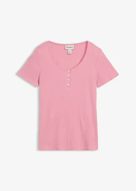 Henleyshirt aus reiner Bio-Baumwolle, bonprix