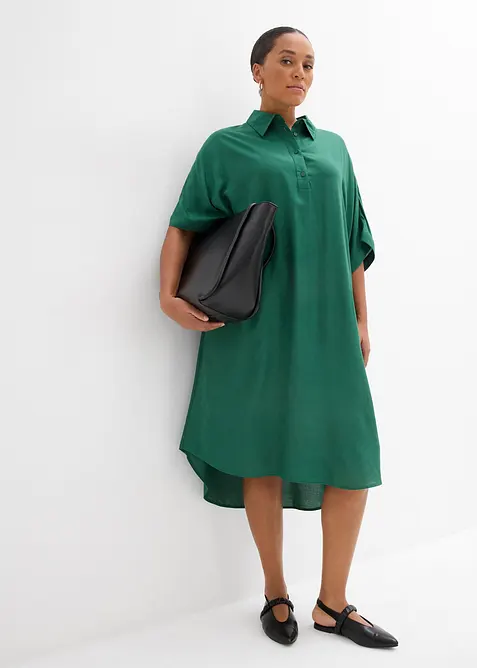 Blusenkleid aus feiner Viskose, bonprix