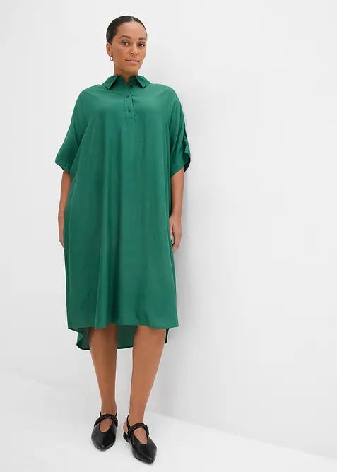 Blusenkleid aus feiner Viskose, bonprix