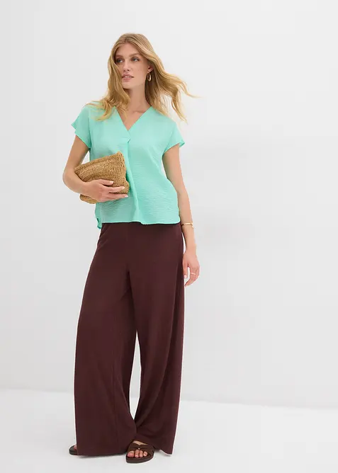 Blouse fluide en viscose m&eacute;lang&eacute;e, bonprix