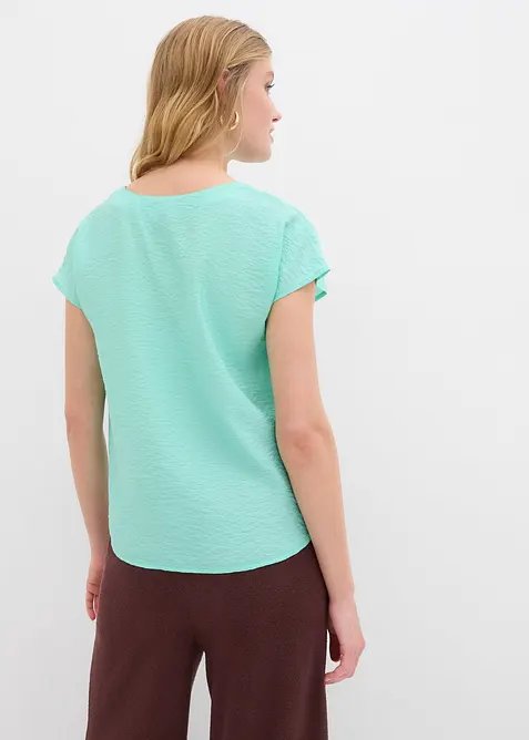 Blouse fluide en viscose m&eacute;lang&eacute;e, bonprix