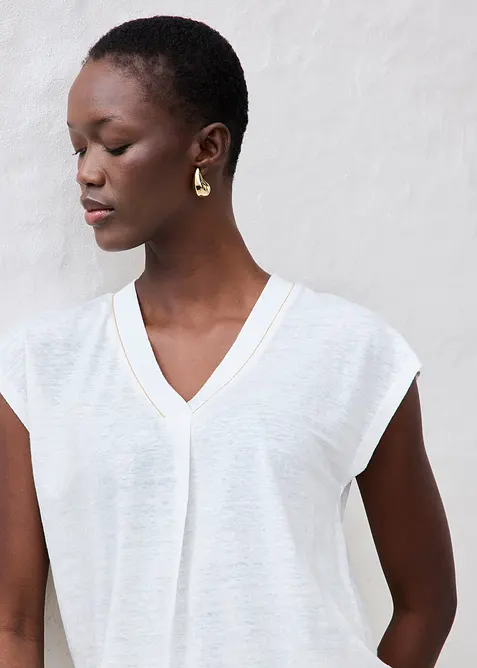 T-Shirt aus reinem Leinen, bonprix