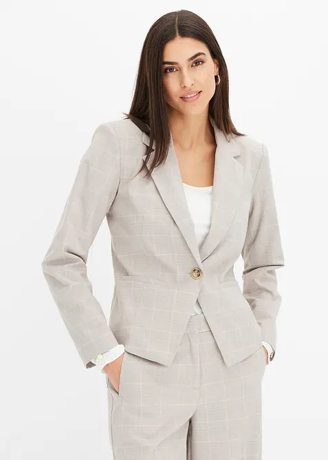 Blazer &agrave; carreaux &eacute;cossais, bonprix