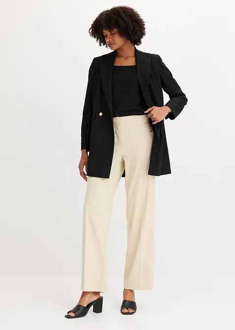 Long blazer &agrave; boutons d&eacute;coratifs, bonprix