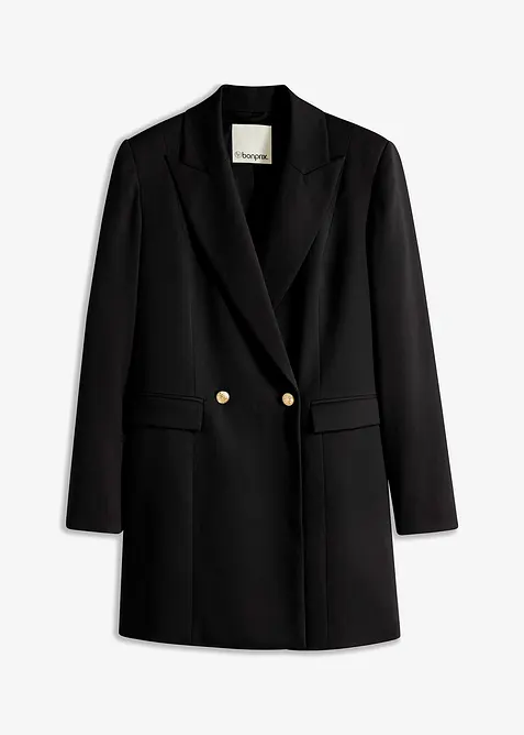 Long blazer &agrave; boutons d&eacute;coratifs, bonprix