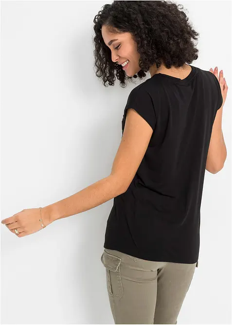 T-shirt doux en viscose extensible, bonprix