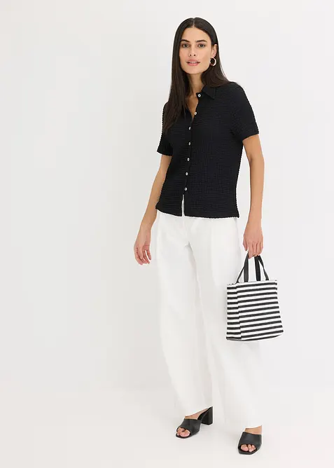 Shirtbluse mit Struktur, bonprix