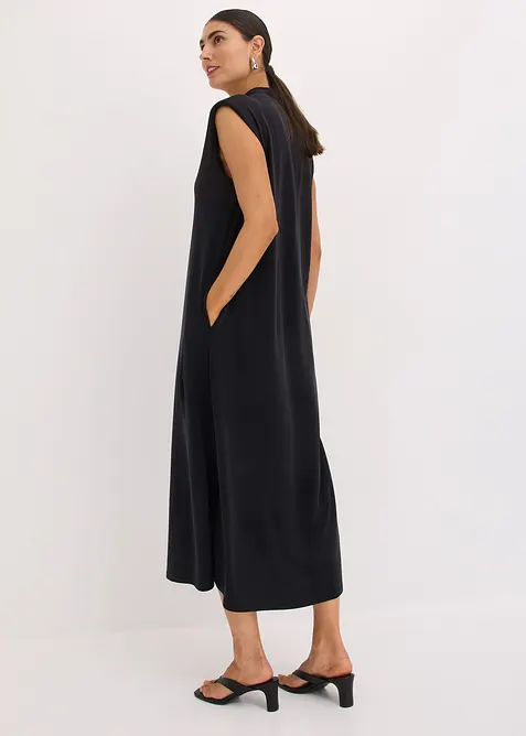 Jerseykleid aus Viskose-Mix mit Schulterpolster, bonprix
