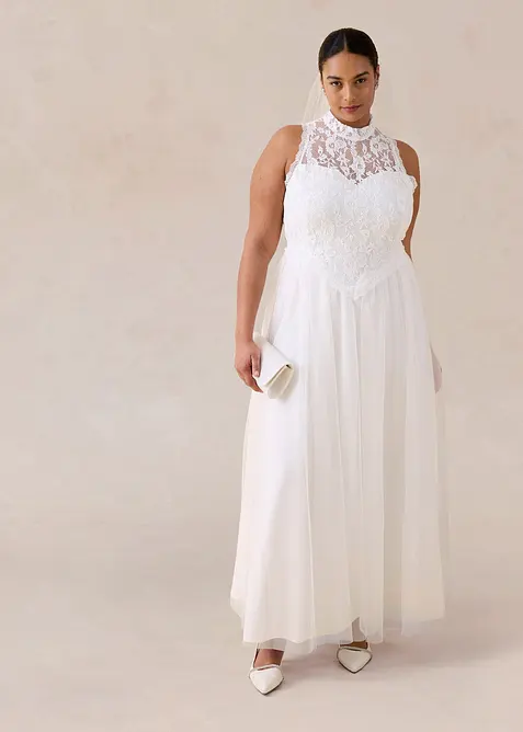 Brautkleid aus T&uuml;ll und Spitze, bonprix