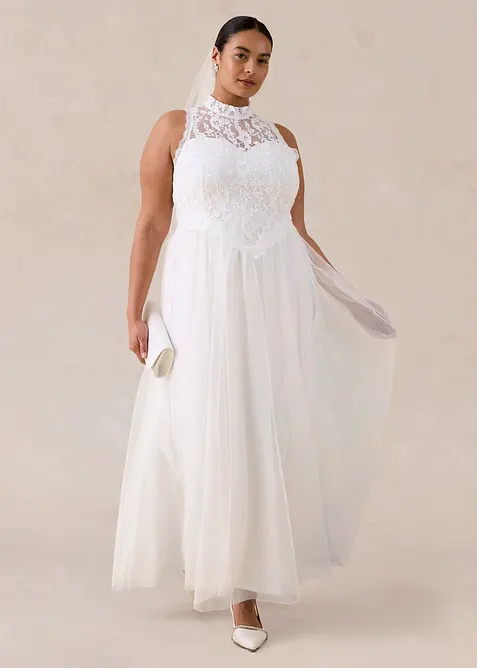 Brautkleid aus T&uuml;ll und Spitze, bonprix