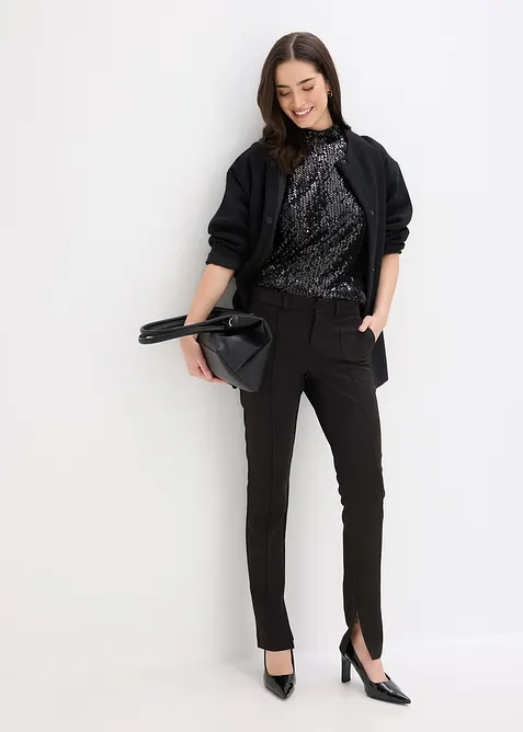 Top mit Pailletten, bonprix