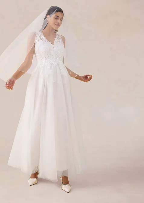 Brautkleid aus T&uuml;ll und Spitze, bonprix