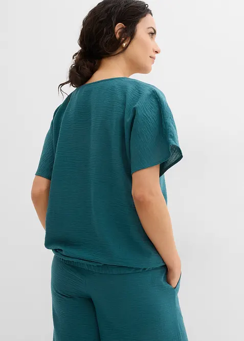 Blouse oversize &agrave; base &eacute;lastiqu&eacute;e, bonprix