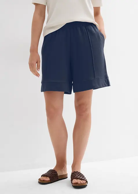 Short sweat en coton m&eacute;lang&eacute;, bonprix
