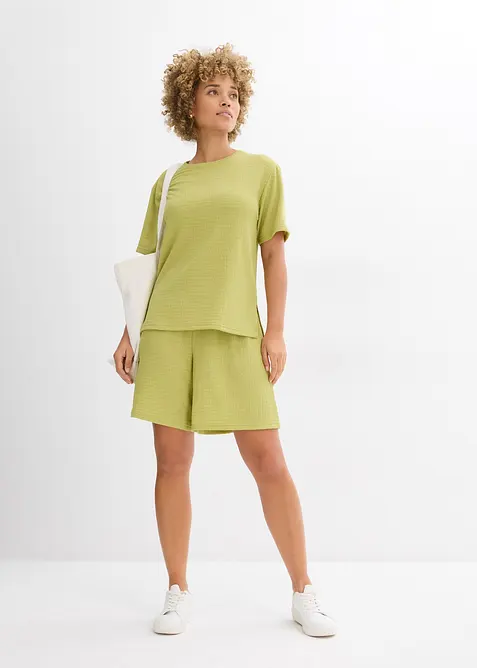 Schlupf-Shorts aus Borkencrepe, bonprix