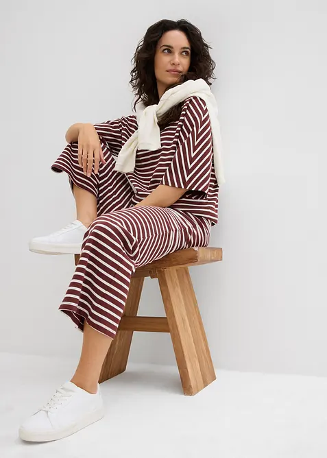 Jersey-Hose aus strukturierter Baumwolle, bonprix