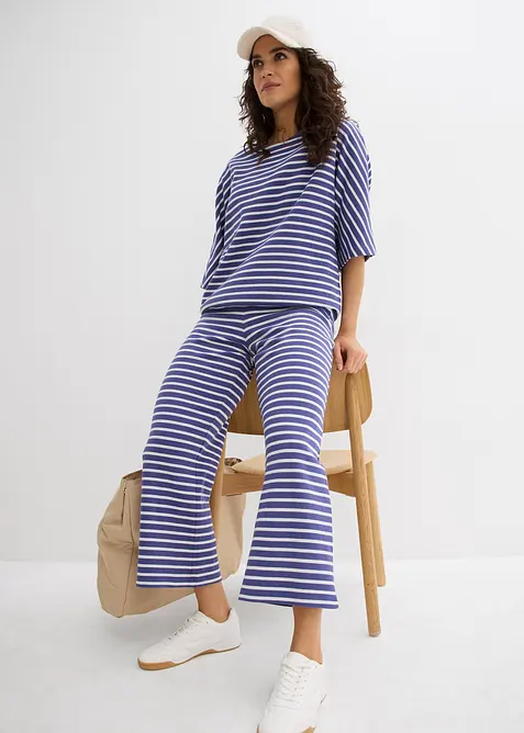 Jersey-Hose aus strukturierter Baumwolle, bonprix