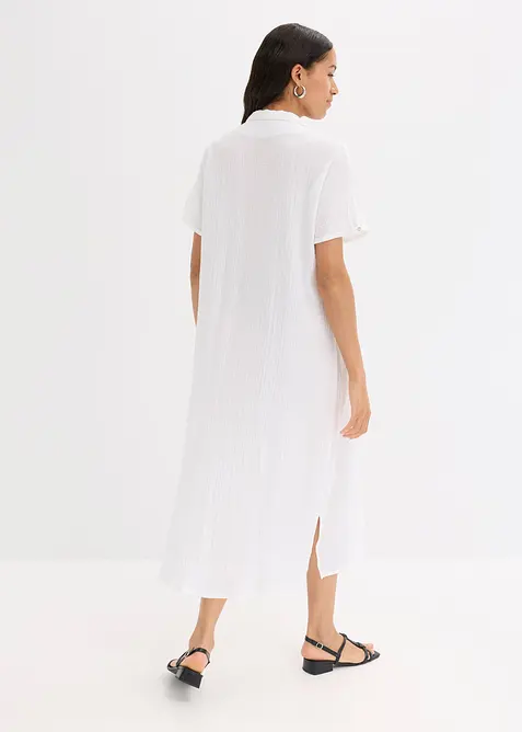 Kaftan-Kleid aus weichem Musselin, bonprix