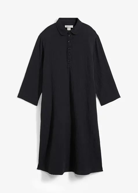 Hemdblusenkleid aus Musselin, bonprix