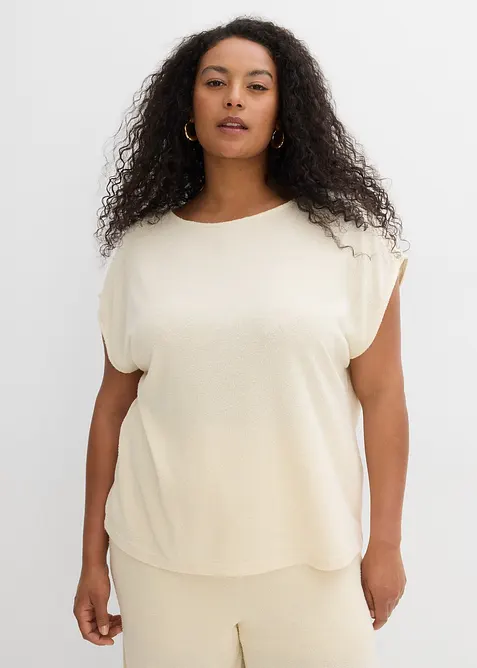 Oversize-Shirt in Strickoptik, bonprix