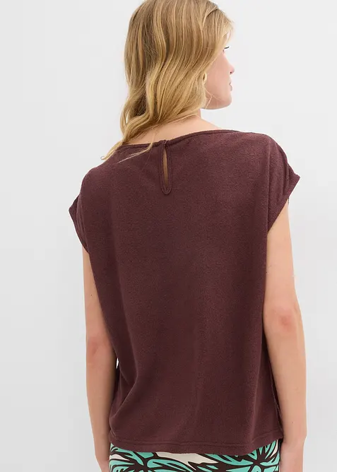 Oversize-Shirt in Strickoptik, bonprix