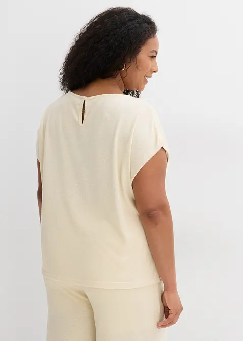 Oversize-Shirt in Strickoptik, bonprix