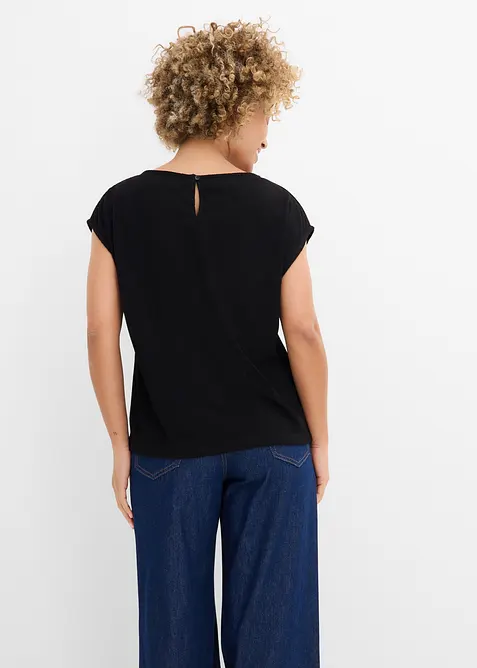 Oversize-Shirt in Strickoptik, bonprix