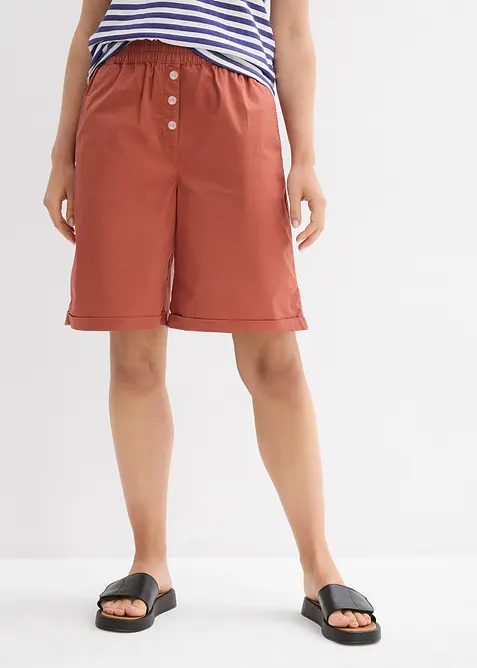Papertouch-Bermuda aus Baumwoll-Mix, bonprix