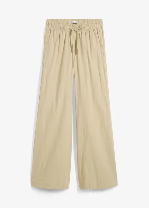 Palazzo-Hose aus reiner Baumwolle, bonprix