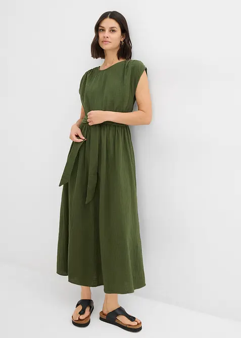 Midikleid aus reiner Baumwolle, bonprix