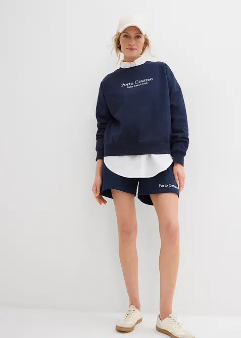 Oversize-Sweatshirt mit Stickerei, bonprix