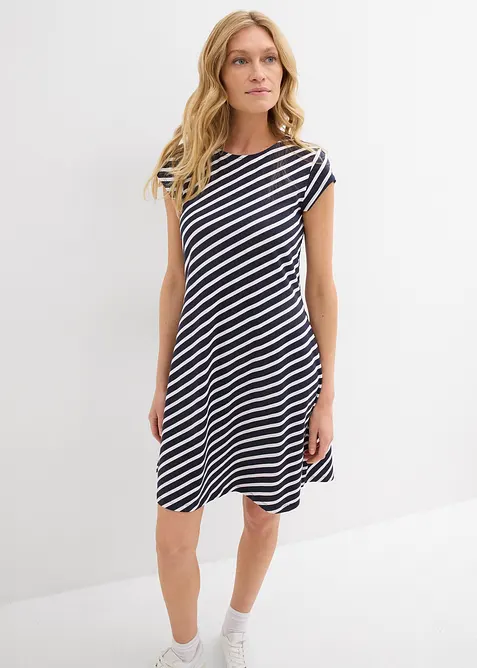 Jersey-Kleid mit figurbetonter Passform, bonprix