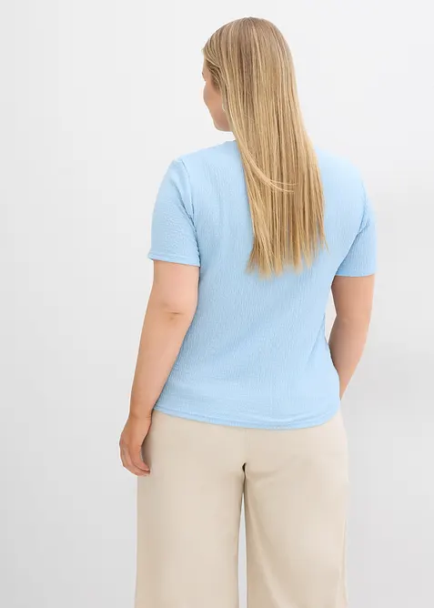 Shirt mit Struktur und Knopfleiste, bonprix