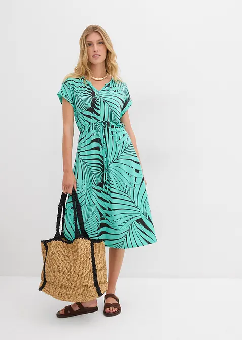 Jerseykleid aus flie&szlig;endem Viskose-Mix, bonprix