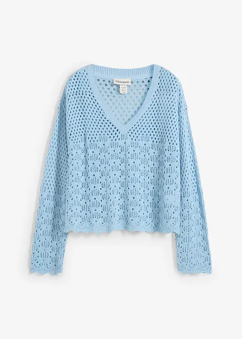 Leichter Ajour-Pullover, bonprix