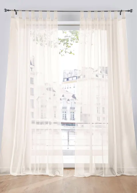 Gardinen aus leichtem Voile (2er Pack), bonprix