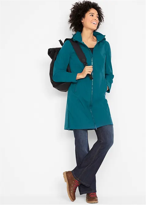 Manteau softshell d&eacute;perlant, bonprix