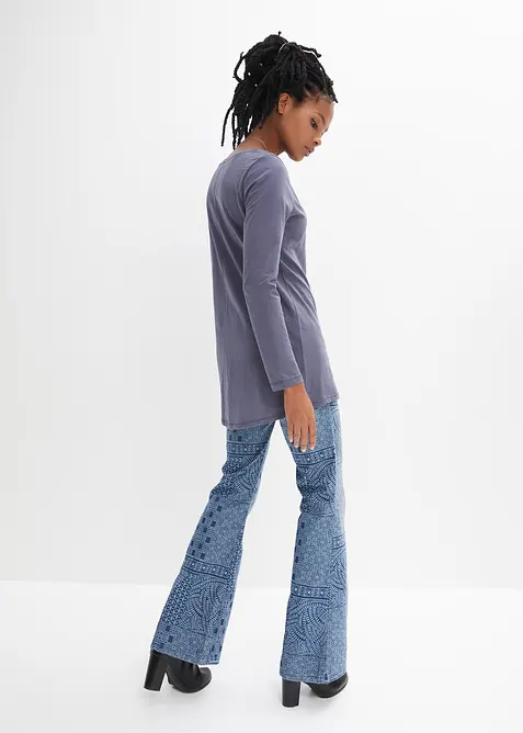 T-shirt manches longues 100% coton, bonprix