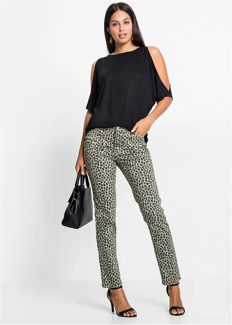 Cold-Shoulder-Shirt aus Viskose, bonprix