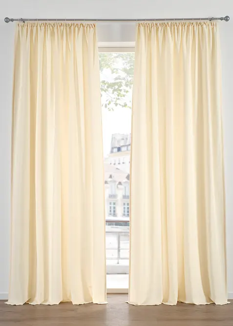 Pflegeleichte Vorh&auml;nge aus Mikrofaser (2er Pack), bonprix