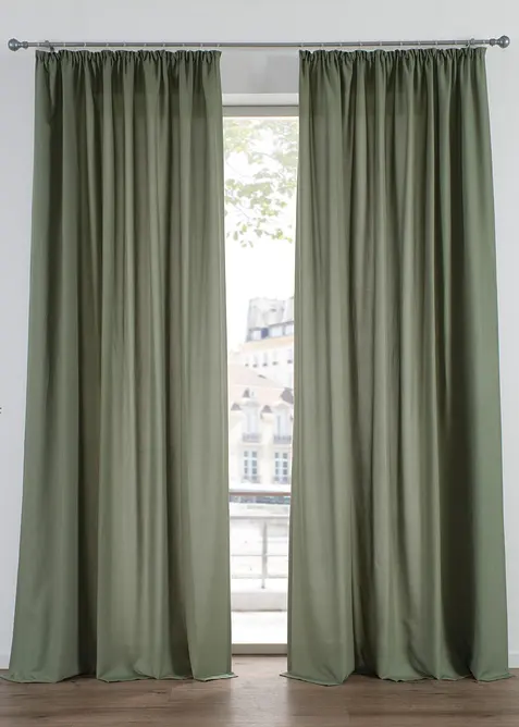 Pflegeleichte Vorh&auml;nge aus Mikrofaser (2er Pack), bonprix