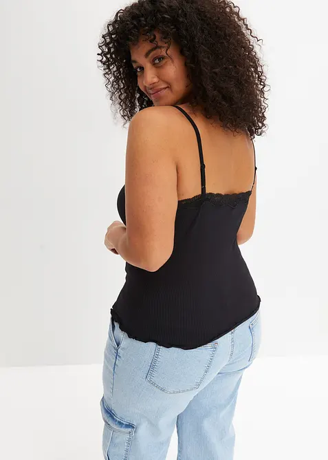 Lot de 2 tops c&ocirc;tel&eacute;s doux, bonprix