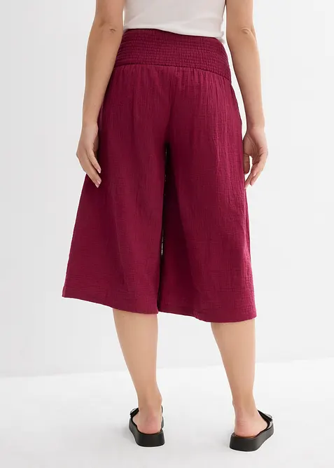 Capri-Hose aus softem Musselin, bonprix