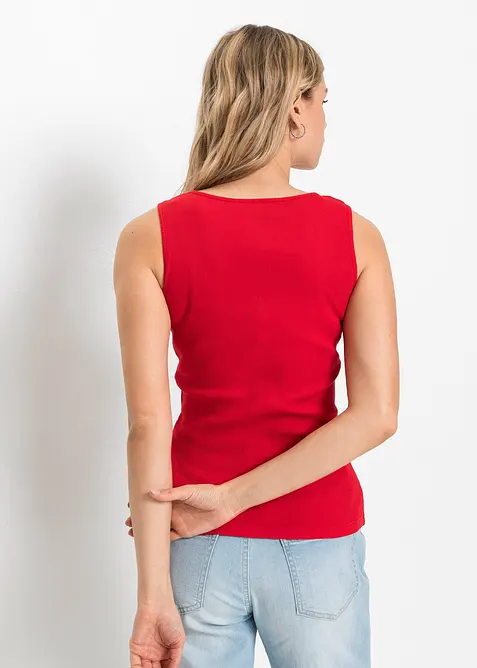 Ripp-Top mit Rei&szlig;verschluss, bonprix