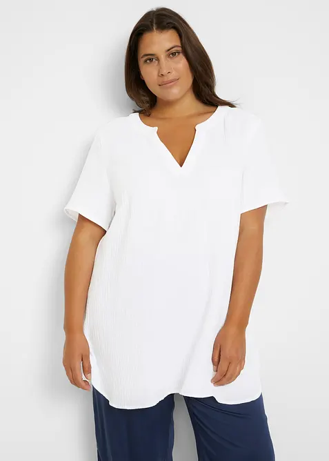 Tunique longue en gaze 100% coton, bonprix