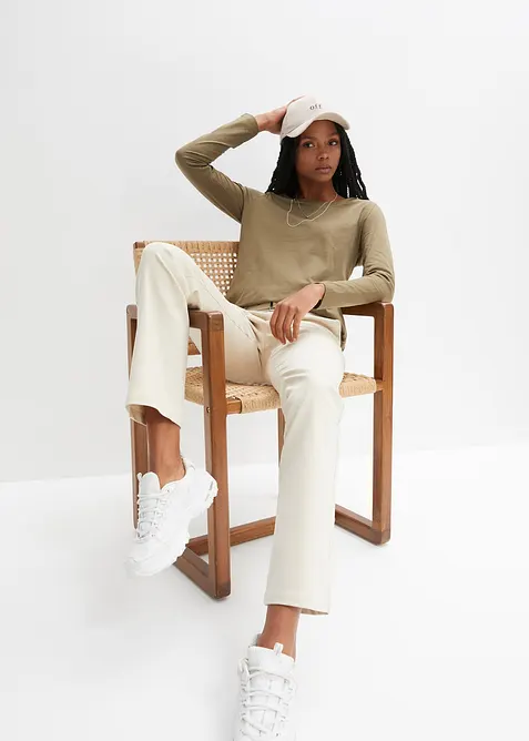 Langarmshirt aus reiner Baumwolle, bonprix